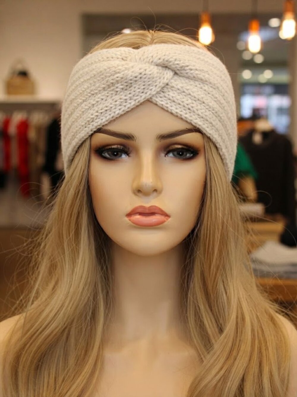 White Ladies Criss Cross Winter Headband - Brand New